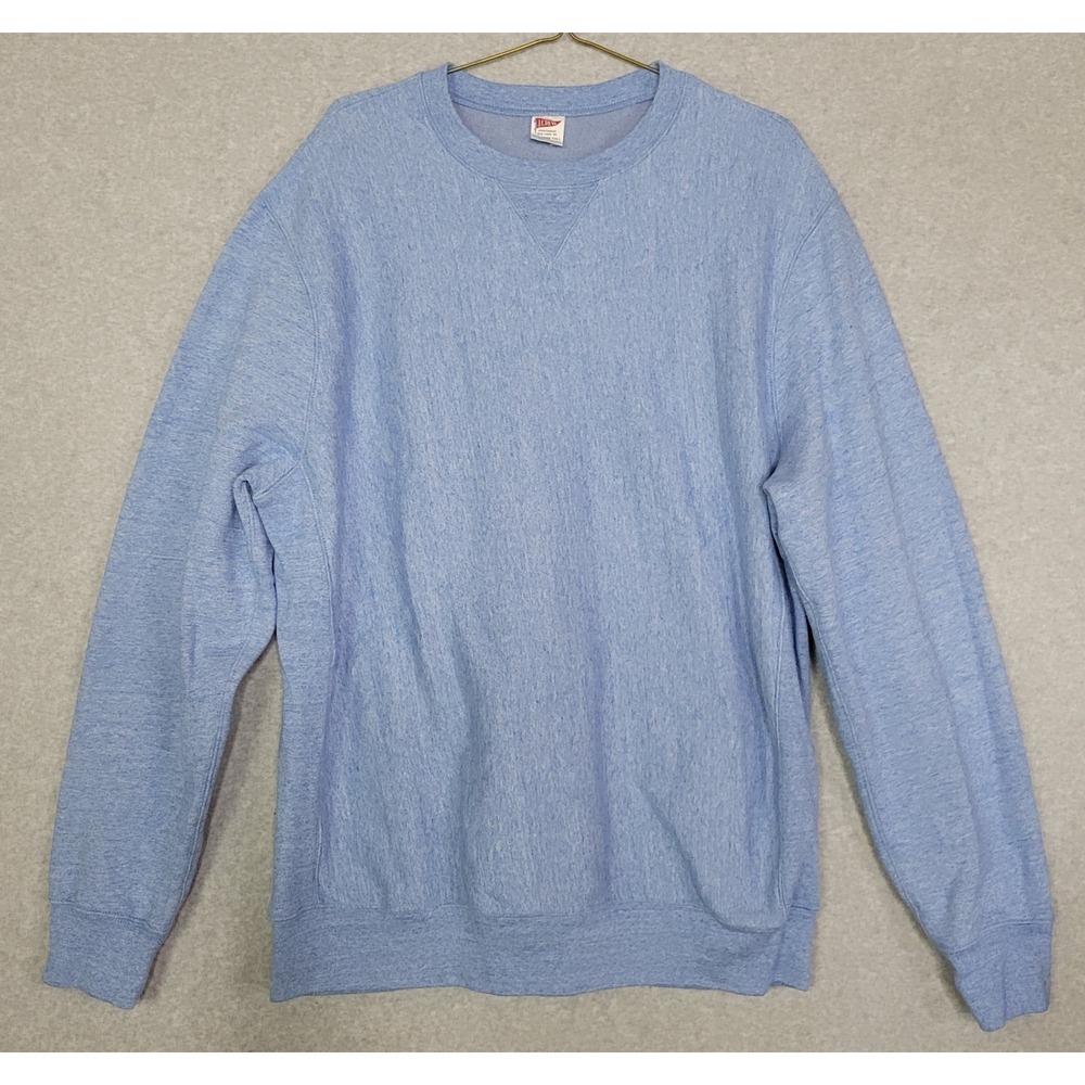 J.Crew Heritage 14 oz Fleece Crewneck Sweatshirt Light Blue Tall XXL BJ448